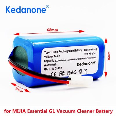 18650 battery pack 14.4V 2600mAh lithium ion battery suitable for Xiaomi G1 Mi Essential MJSTG1 robot vacuum cleaner