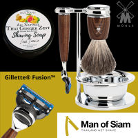 ชุดโกนหนวด MÜHLE รุ่น RYTMO Steamed Ash Gillette® Fusion™ - ผลิตในประเทศเยอรมัน