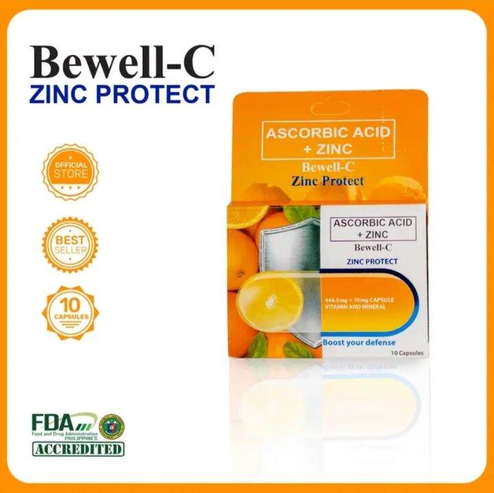 Bewell C Ascorbic Acid with Zinc 10 Capsules Lazada PH