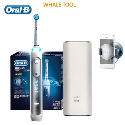 【ร้อน】แปรงสีฟันไฟฟ้า Oral B 8000 5 โหมดเทคโนโลยี Bluetooth การตรวจจับตำแหน่ง 360 SmartRing แปรงฟันสะอาดที่เหนือกว่า