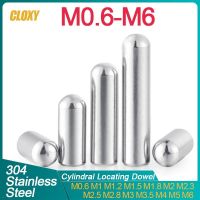 10-50pcs Round Head Cylindrical Pin Locating Dowel 304 Stainless Steel M0.6 M0.8 M1 M1.2 M1.5 M1.8 M2 M2.3 M2.5 M2.8 M3 M4 M5 M6