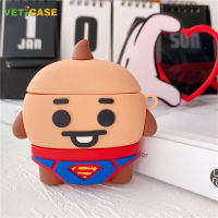 Cool Superman Boy เคสหูฟังสำหรับ Apple AirPods Pro AirPods 1 2 3ซิลิโคนนุ่มหูฟัง Air Pods ปลอกกระเป๋าป้องกัน AirPod อุปกรณ์เสริมสีน้ำตาลสีฟ้า