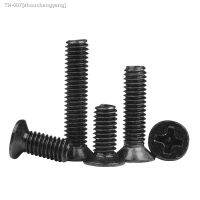 ⊕◘ 500Pcs Black Cross Countersunk Machine Small Screw M2 Micro Flat Head Screw M2.5 Mechanical Screw Bolt M3