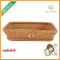 ตะกร้าเหลี่ยมเตี้ย MONARCH 36x23x7 ซม. สีน้ำตาลBASKET MONARCH NATURE 36X23X7CM **โปรโมชั่นสุดคุ้ม โค้งสุดท้าย**