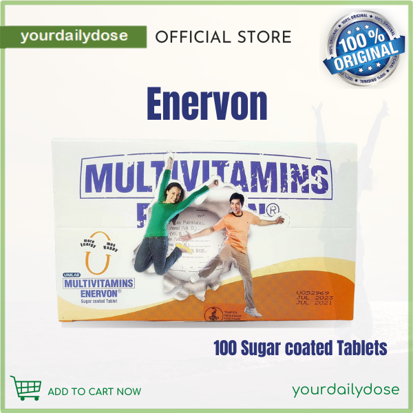 Onhand Enervon Multivitamins 100 Sugar coated Tablets Lazada PH