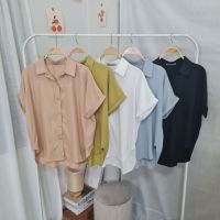 ?ใหม่? FS96 เสื้อเชิ้ตแขนเบิ้ล ผ้า COTTON SILK