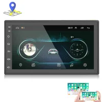 AutoAccessories เครื่องเล่น MP5ที่นำทาง Android อเนกประสงค์7นิ้ว GPS บลูทูธนำทางในรถแบบ All-In-One สเปค: กล้องมาตรฐาน + 4ไฟ