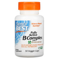 Doctors Best Fully Active B Complex with Quatrefolic 30 Veggie Caps