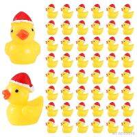 【hot】⊕ 20/50/100pcs Ducks with Hats Figurines Xmas Garden Dollhouse Potted