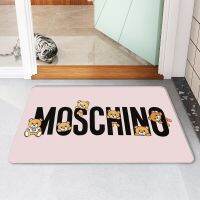 M-MOSCHINOS พรมเช็ดเท้าตลกพรมประตูทางเข้ากันลื่นและล้างทำความสะอาดได้ Keset Dapur ห้องนอนพรมเช็ดเท้าหน้าประตูพรมห้องน้ำสวดมนต์ข้างเตียง