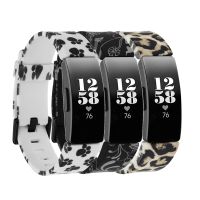 ⊙❒ 3Pcs Silicone Wristband For Fitbit Inspire HR / Inspire Smart Watch Printed Patterned Replacement Bracelet For Fitbit Inspire 2