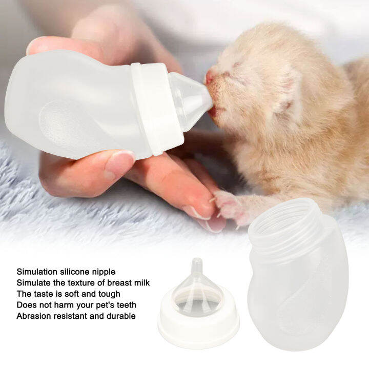 Pet Feeding Bottle Simulation 180ML Professional Pet Nursing Bottle Kits for Newborn Puppies