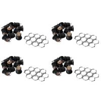 40 Pcs Panel Mount 2.1X5.5mm Power Jack DC Socket