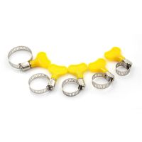 6 pc/lot Homebrew Pipe Clamp Fit 6mm O.D 29mm O.D Tube Plastic Handle Stainless Steel butterfly Hose Clamp