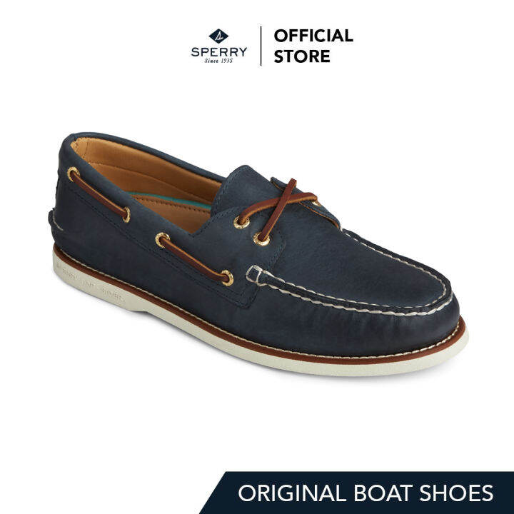 sperry-gold-a-o-2-eye-รองเท้าโบ๊ทชูส์-ผู้ชาย-สีกรม-boat-sts15803