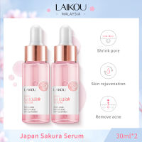 [ซื้อ 1 แถม 1] LAIKOU เซรั่มซากุระกระชับรูขุมขนเพื่อผิวกระจ่างใส 30ml