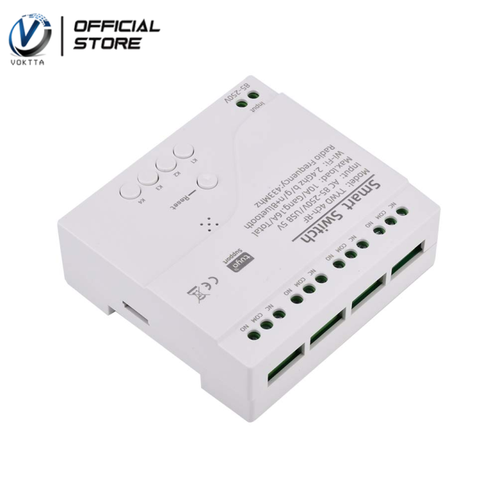 VOKTTA Tuya APP 4 Channel WiFi Control Relay Switch Module Micro USB 5V