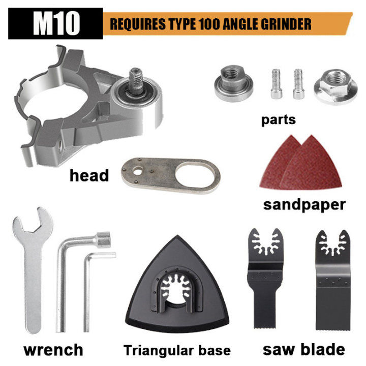 m10m14พลังงานแกว่งเครื่องบดมุมหัวแปลงอะแดปเตอร์เครื่องมือสำหรับประเภท100-115-125อุปกรณ์บดมุม