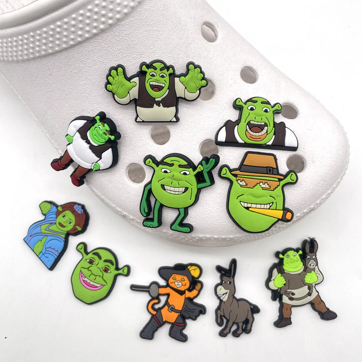 Funny 1PCS Jibbitz Shrek Animated film Series PVC Cartoon Slipper Buckle  Croc Jibbitz Shoe Charms DIY Accessories decorate boys kids Party Unique  Gifts | Lazada