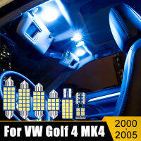 สำหรับ Volkswagen VW Golf 4 MK4 2000 2001 2002 2003 2004 2005 9PCS รถโดมไฟอ่านหนังสือกล่องถุงมือ Vanity กระจกโคมไฟ Trunk หลอดไฟ