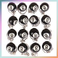 Senia Creative billiard Pool พวงกุญแจตารางลูกพวงกุญแจ Lucky Black No.8 Key CHAIN