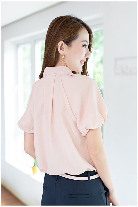 narinari-nt2357-balloon-sleeve-cutie-shirt