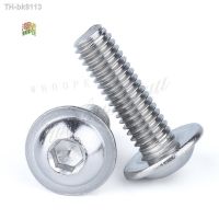 ¤▣✺ 5-50Pcs M3 M4 M5 M6 M8 M10 304 Stainless Steel Half Round button Flange Head with Washer Inner Hex Socket allen Screws Bolt