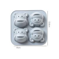 แม่พิมพ์ ซิลิโคน หน้าลิง 4 หน้า ( 1 ) Silicone molds  ของมีจำนวนจำกัด..