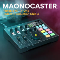 MAONO AU-AM100 Professional Audio Interface Sound Card Mixer Recording Studio Sound Card Compatible with Windows / MAC OS Operating System