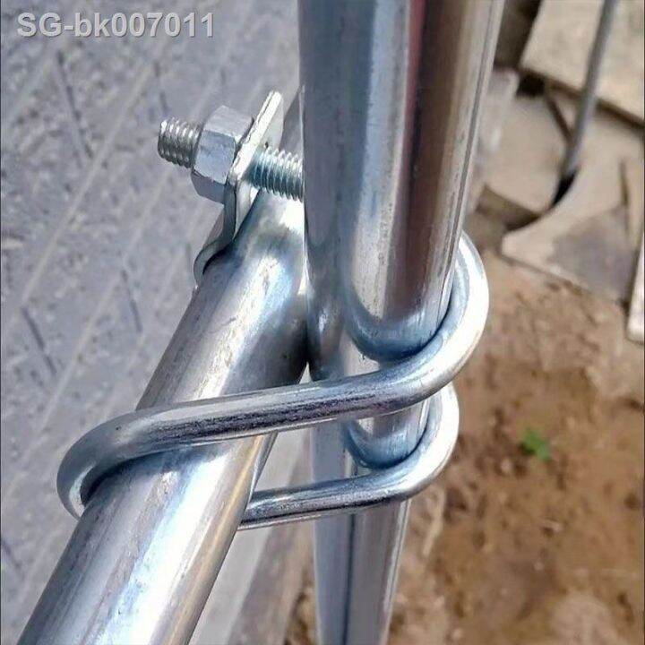M8 Galvanized Pipe Clamp Ushaped Cross tube Clamp Bolt Steel Connector Scaffolding Fixing Clamp