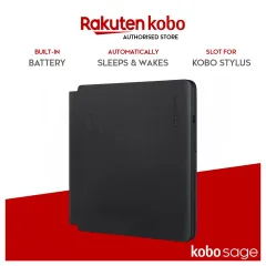 Rakuten Kobo Clara 2E eReader SleepCover Case - Black/Coral Reef