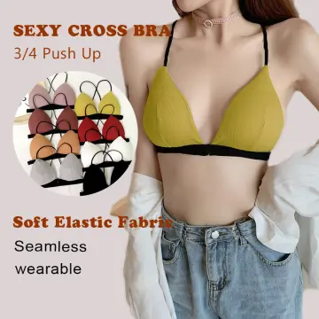 Lizida Trend Women's Bra Front Button Bra Soft Cotton Bra Plus
