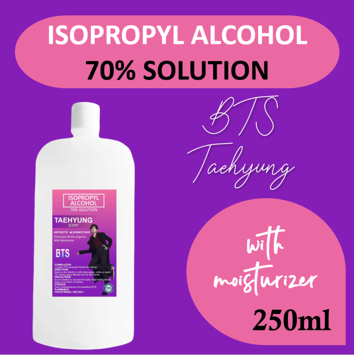 Bts Taehyung 250 Ml 70 Isopropyl Alcohol With Moisturizer Lazada Ph 7038