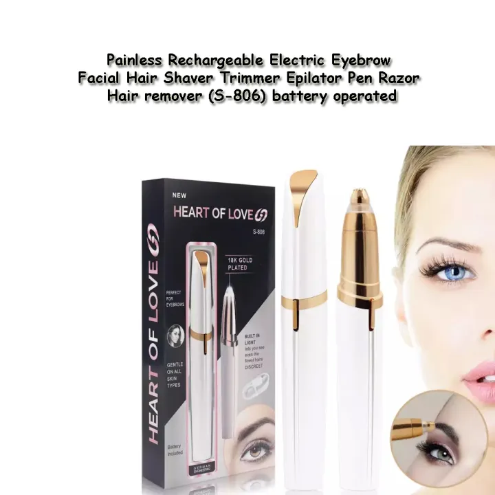 Painless Rechargeable Electric Eyebrow Facial Hair Shaver Trimmer