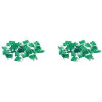 ♙☎∋ Vehicle Car 30A 30Amp Green Body Two Prong Blade ATC Fuse 60Pcs