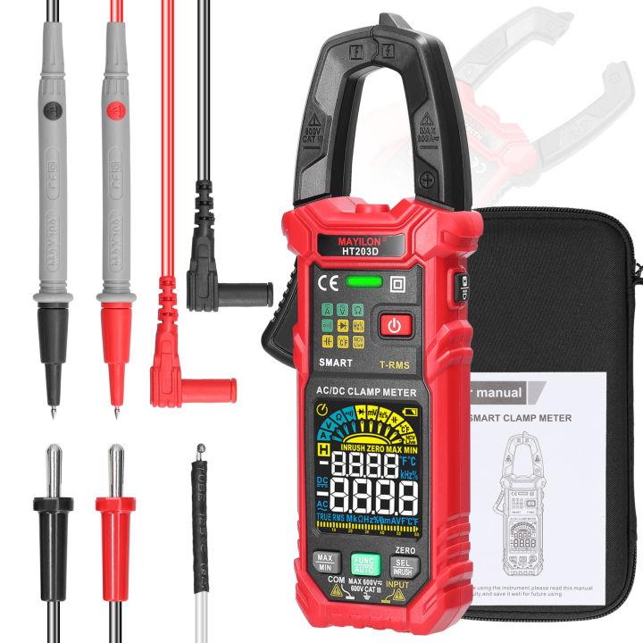 Digital Clamp Multimeter AC DC AMP Volt NCV Tester