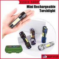 ☜▽❇ tqw198 3 Mode USB Rechargeable High Power Torch Light Mini LED Torchlight Flash Light