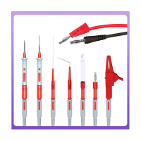 P1957 64PCS Multimeter Wire Piercing Probes Test Leads Kit with Puncture Needle AlligatorClip