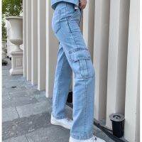 Super hot (pockets jeans)??? “BESTSELLER “‼️ ฮิตที่สุดแล้วค่า กางเกงยีนส์ทรง cargo pants ทุกคนถามหาแบบไม่หยุด ป้ายtshop