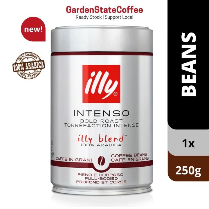 illy Café, grains de café Intenso, Bold Roast, grains de café 100