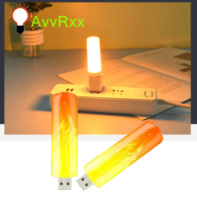 AvvRxx Led เปลวไฟผลโคมไฟจำลอง USB แบบไดนามิกกะพริบเปลวไฟหลอดไฟตกแต่งภายในไฟกลางคืนไฟ BulbLamp