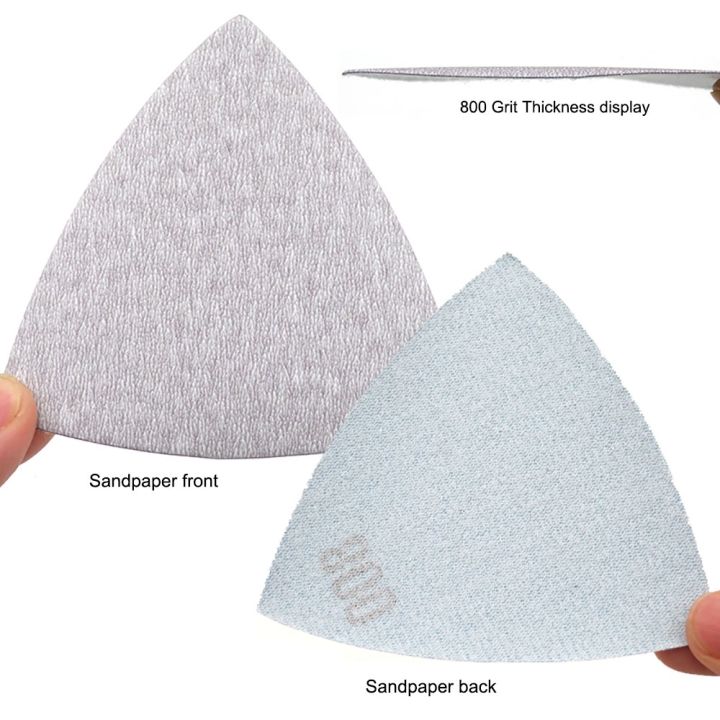 90x90x90mm-triangle-hook-loop-flocking-dry-white-sandpaper-60-1000-grit-self-adhesive-angle-grinder-triangular-sanding