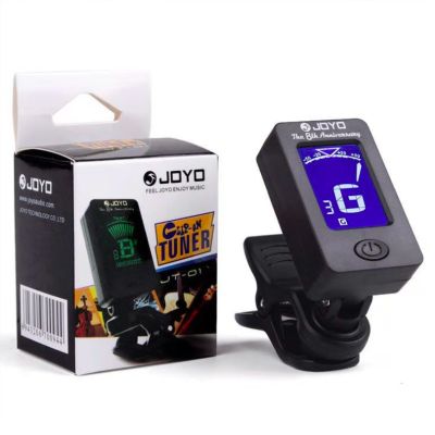 ◆ Guitar Tuner Digital Clip-On Tone Tuner for Electric Urikri Bass Violin Universal 360 Degree Rotatable Sensitive Built-in Batter