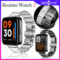 สาย Realme Watch 3 Ceramic สายรัดสแตนเลสของ realme watch 3 ร์ทวอทช์ สายนาฬิกา realme watch 2/ 2 pro