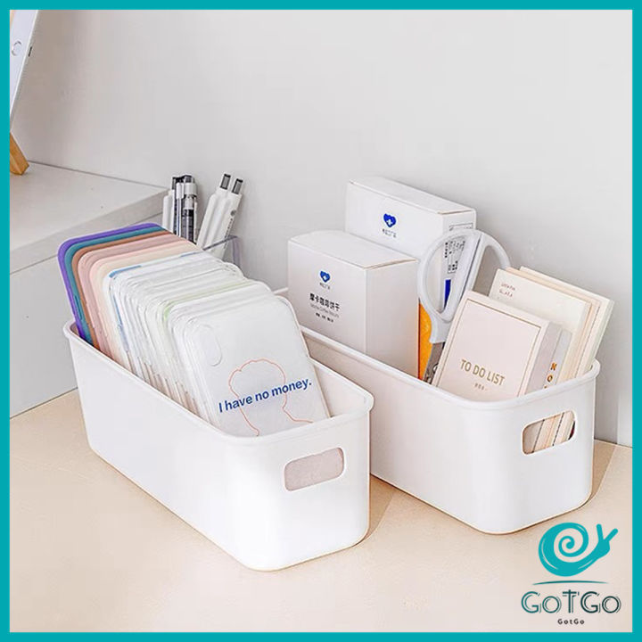 gotgo-กล่องเก็บของมินิมอล-กล่องเก็บผลิตภัณฑ์ดูแลผิว-จัดระเบียบบนโต๊ะ-desktop-storage-box