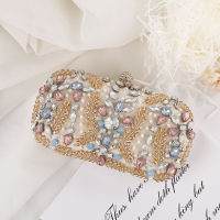 Crystal Clutch Bag for Wedding Party Luxury Rhinestone Clutch Purse and Handbag Banquet Chain Shoulder Bag ZD1758