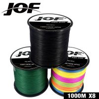 JOF 1000เมตรเอ็นตกปลา8เส้น PE คาร์พสายตกปลา Pesca สายถัก22-88LB Peche 9สีอุปกรณ์ตกปลาที่แข็งแกร่ง