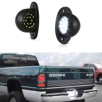 2021White Full LED License Plate Light Lamp Assembly For 1994-2001 Dodge RAM 1500 2500 3500 Pickup Truck License Tag Light Lamp 2Pcs