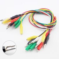 10 Pcs Alligator Double-ended Crocodile Clips 5 Colors Test Jumper Wire Alligator Clips Electrical DIY Roach Clip Electrical Circuitry Parts