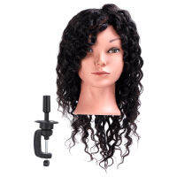 Mannequin Head Hairdressing Training Head Clear Hairlineผมนุ่มสำหรับการฝึกอบรมความงามสำหรับร้านตัดผมสำหรับบ้าน